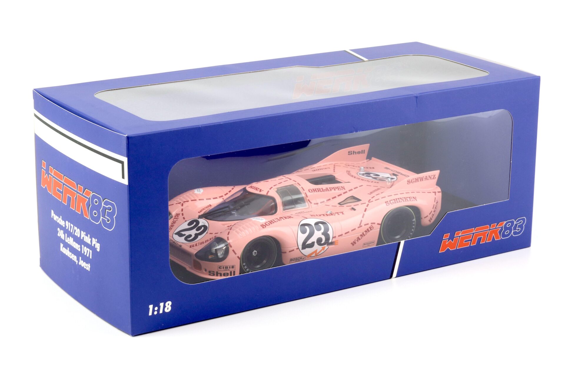 1:18 WERK83 Porsche 917/20 Pink Pig 24h Le Mans 1971 Kauhsen/ Joest #23