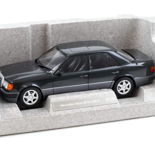 1:18 Norev Mercedes 500 E W124 5.0 V8 Limousine blue-black met. DEALER VERSION