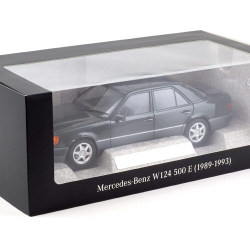 1:18 Norev Mercedes 500 E W124 5.0 V8 Limousine blue-black met. DEALER VERSION