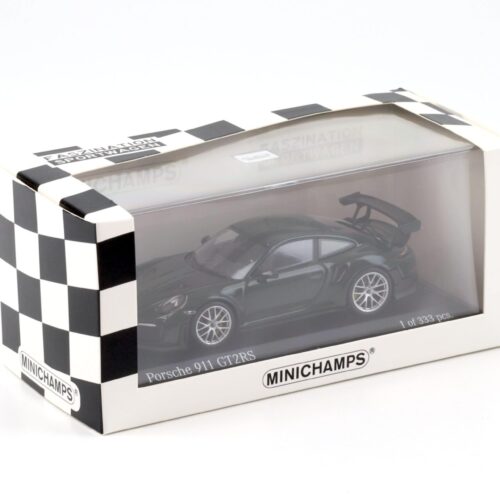 1:43 Minichamps Porsche 911 (991.II) GT2 RS British Racing green/ silver wheels