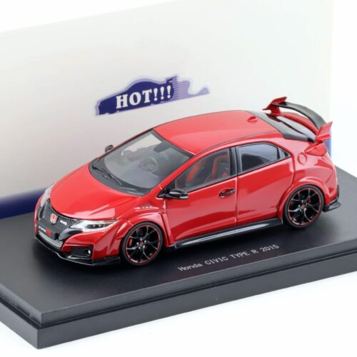 1:43 Ebbro Honda Civic Type R 2015 UK License Plate Milano red