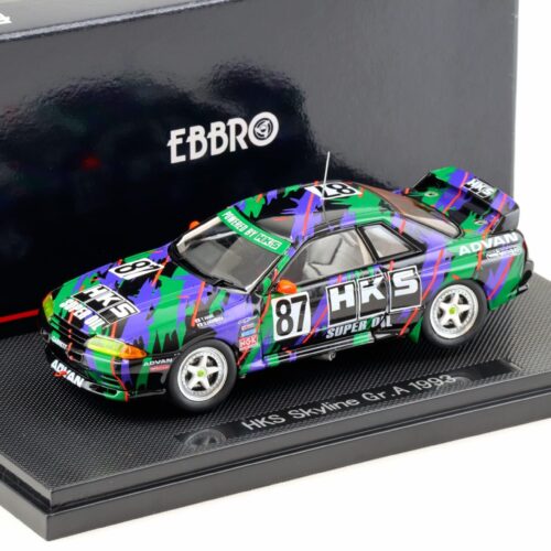 1:43 Ebbro Nissan Skyline R32 HKS Gr.A 1993 #87 green/black