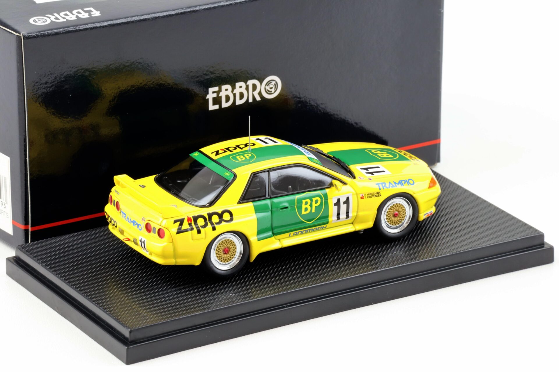 1:43 Ebbro Nissan Skyline R32 BP Trampio #11 Gr.A 1993 yellow