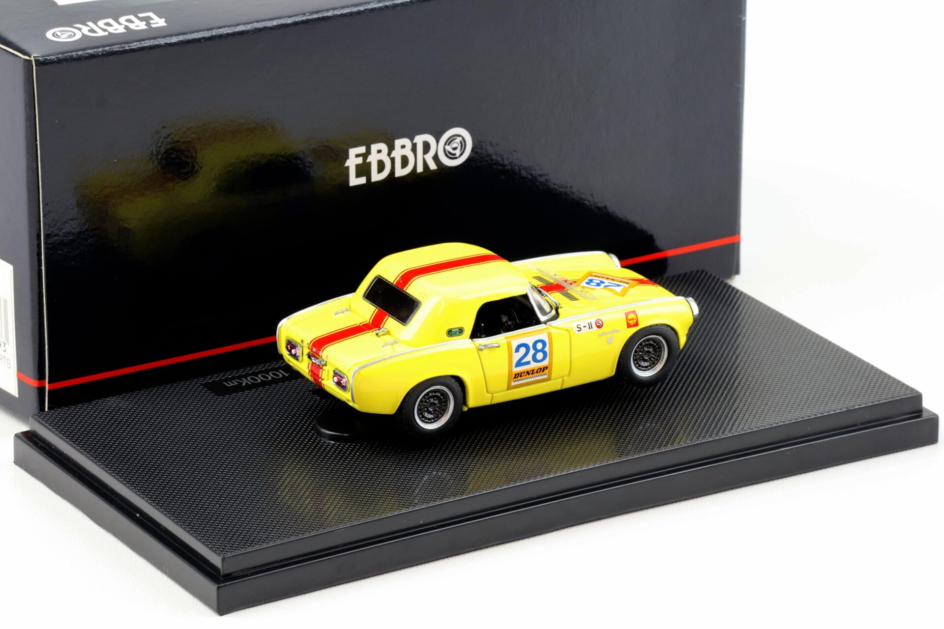 1:43 Ebbro Honda S800 Racing 1967 Suzuka 1000km #28 yellow