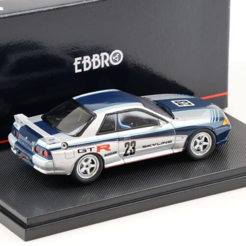 1:43 Ebbro Nissan Skyline GT-R R32 Gr.A Test Car #23 silver