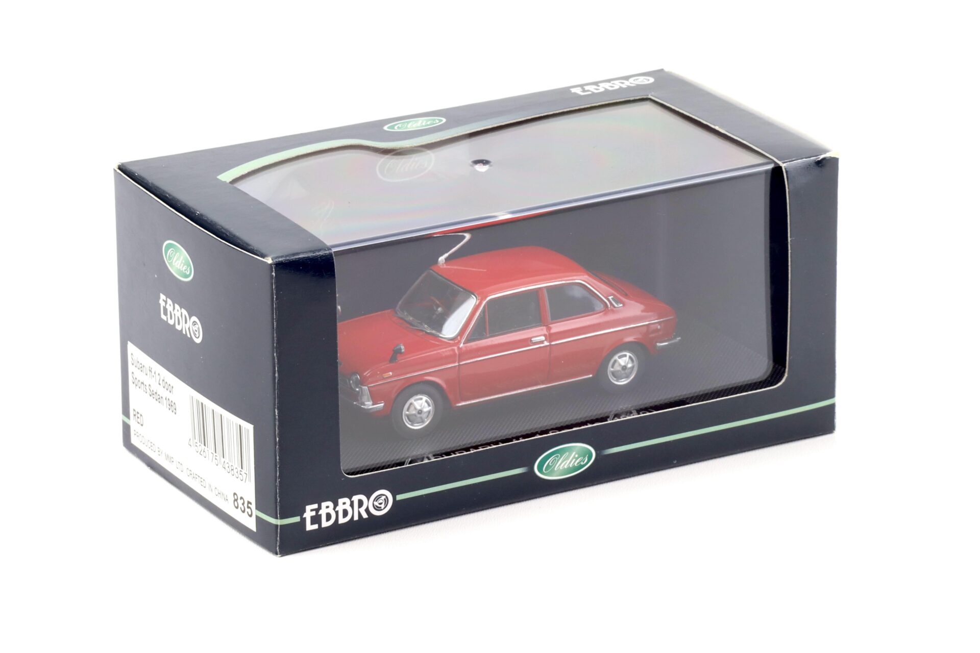 1:43 Ebbro Subaru FF-1 Sports Sedan 2-door 1969 red