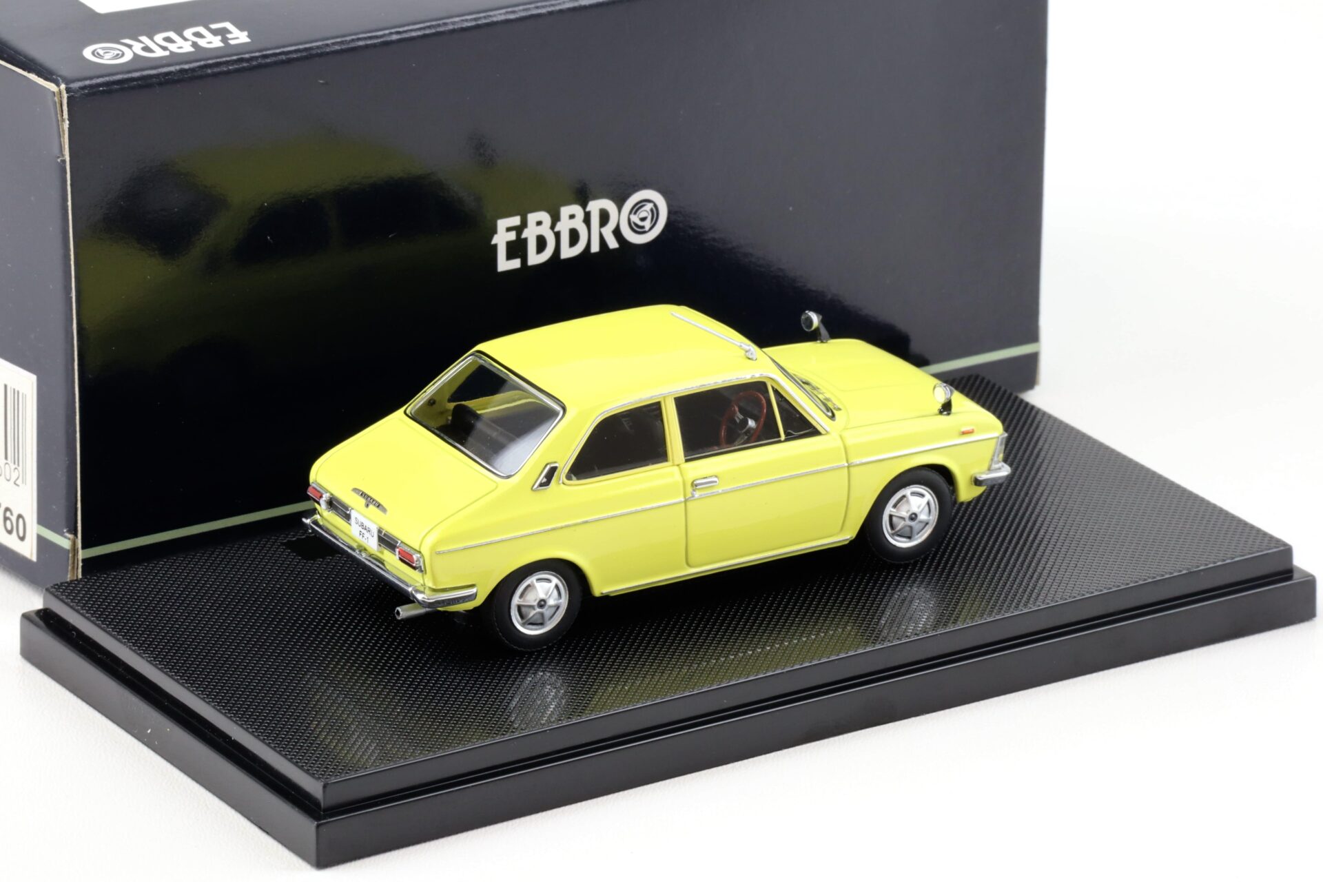 1:43 Ebbro Subaru FF-1 Sports Sedan 2-door 1969 yellow