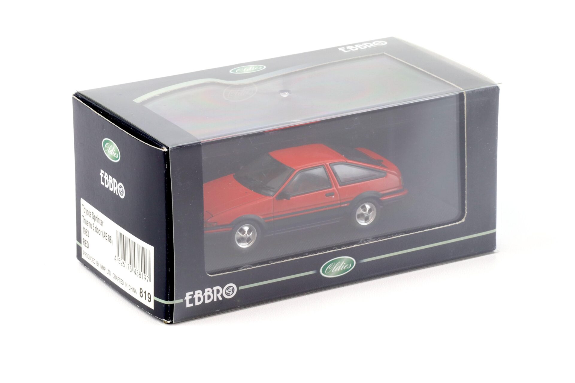 1:43 Ebbro Toyota Sprinter Trueno 3-door (AE86) red 1983
