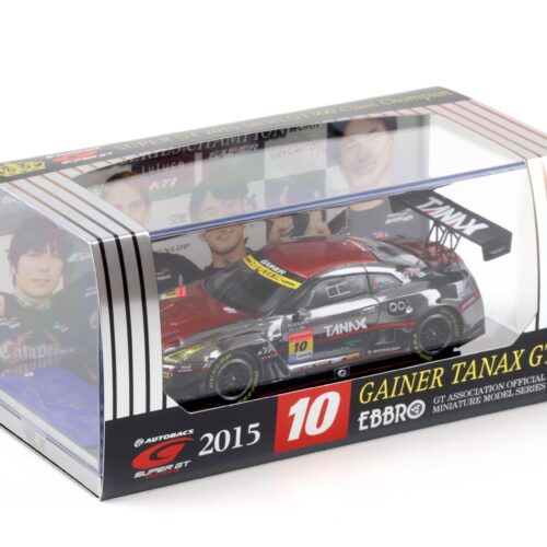 1:43 Ebbro Nissan GT-R R35 Super GT300 Champion Car 2015 Gainer Tanax #10
