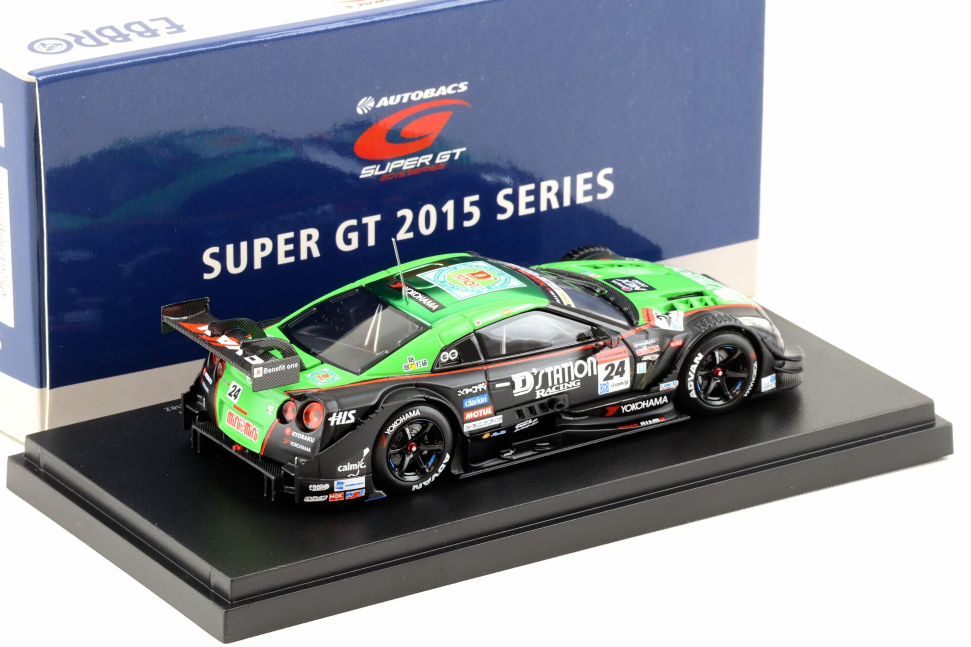 1:43 Ebbro Nissan GT-R Super GT500 Rd.1 Okayama 2015 DÂ´station ADVAN #24