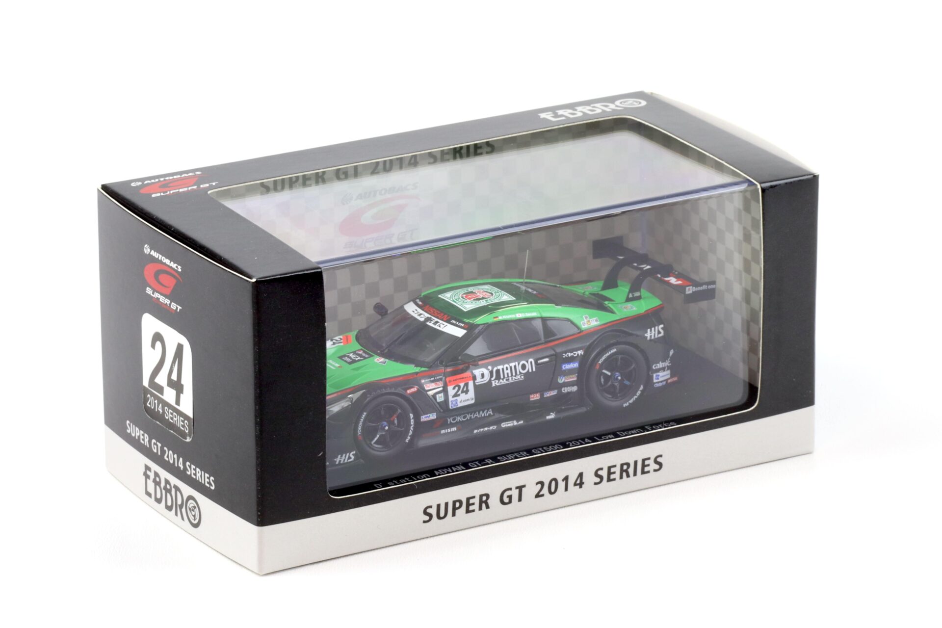 1:43 Ebbro Nissan GT-R Super GT500 Rd.2 Fuji 2014 D´station ADVAN #24 Low down force
