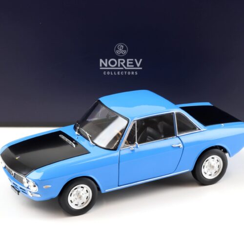 1:18 Norev Lancia Fulvia 1600 HF 1971 middle blue/ black - Limited 200 pcs.