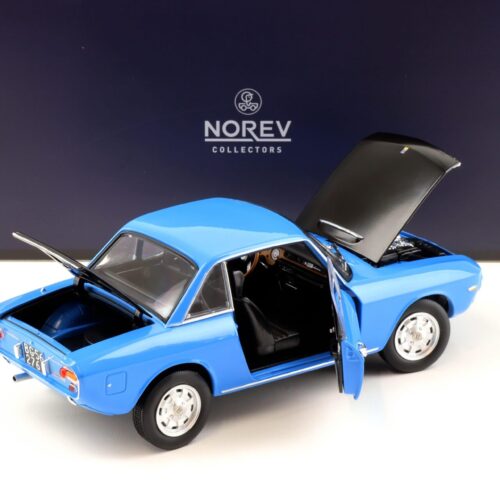 1:18 Norev Lancia Fulvia 1600 HF 1971 middle blue/ black - Limited 200 pcs.