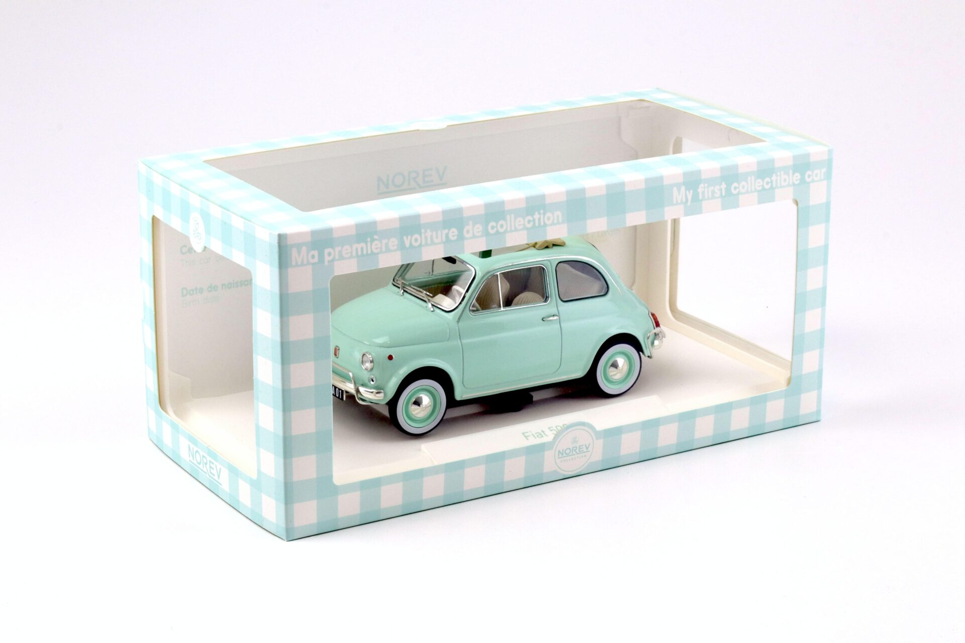 1:18 Norev Fiat 500 L 1968 Pastel blue Special box