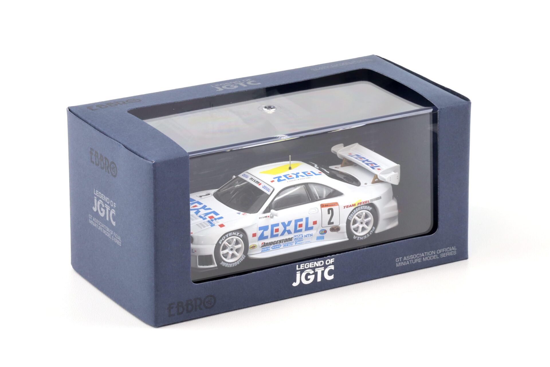 1:43 Ebbro Nissan Skyline R33 ZEXEL Skyline #2 JGTC 1998 white