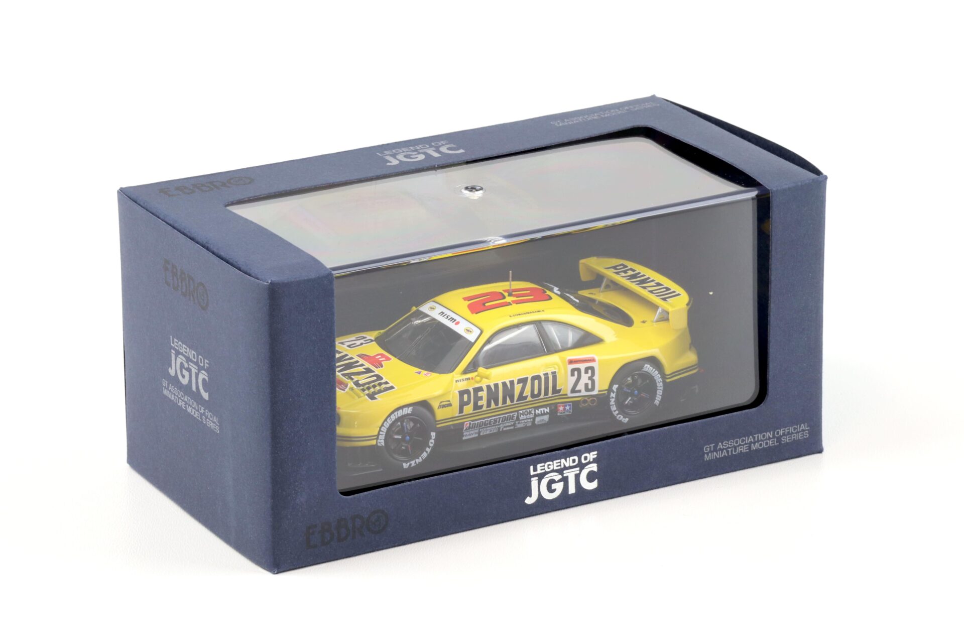 1:43 Ebbro Nissan GT-R R33 PENNZOIL NISMO GT-R #23 JGTC 1998 yellow