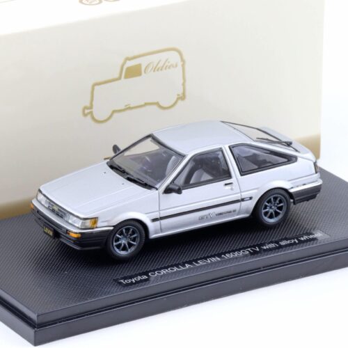 1:43 Ebbro Toyota Corolla Levin 1600 GTV with alloy wheel silver
