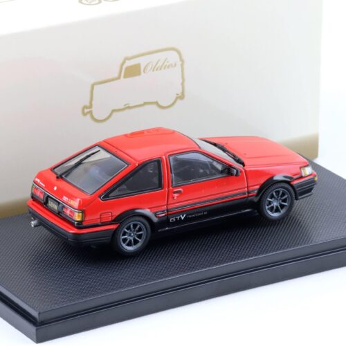 1:43 Ebbro Toyota Corolla Levin 1600 GTV with alloy wheel red/black