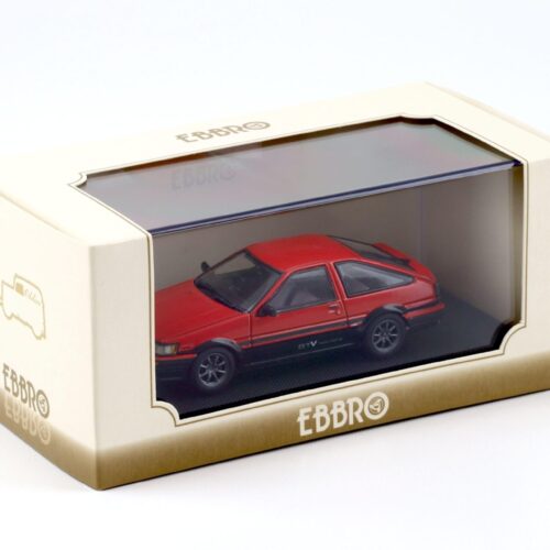 1:43 Ebbro Toyota Corolla Levin 1600 GTV with alloy wheel red/black
