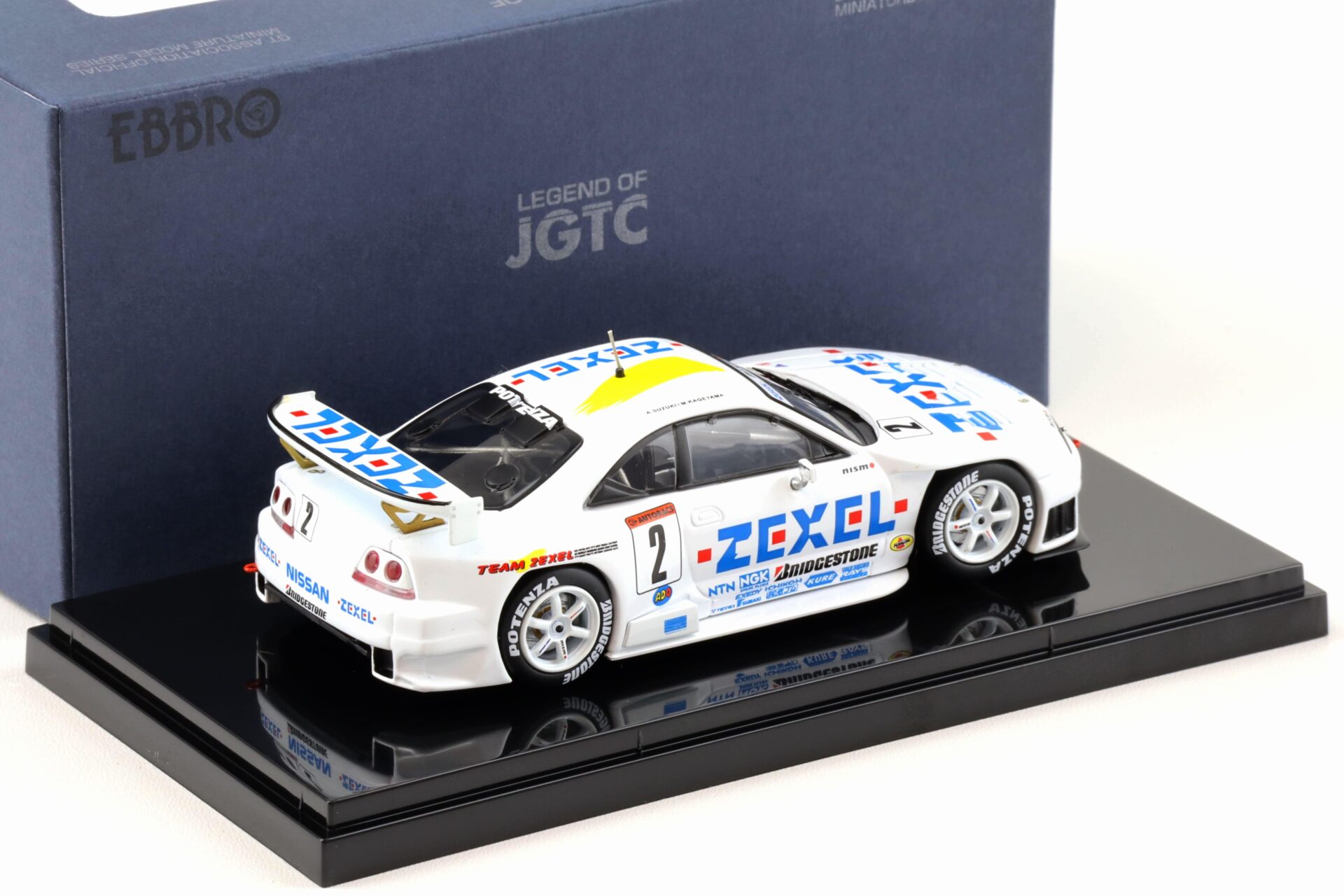 1:43 Ebbro Nissan Skyline R33 ZEXEL Skyline #2 JGTC 1998 LDF Suzuki/ Kageyama