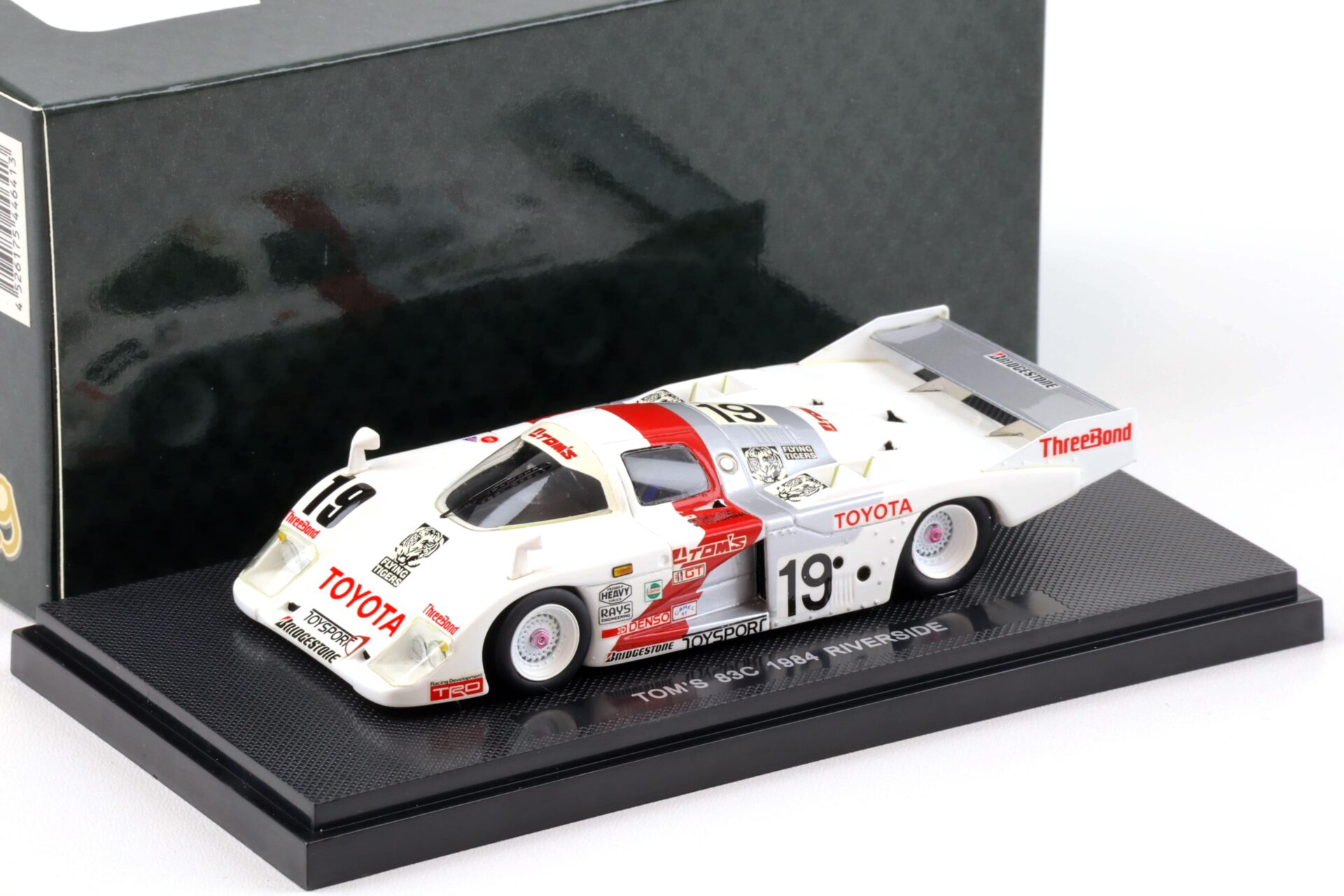 ID 93873 orig.jpg 1:43 Ebbro Toyota TOM´S 83C Riverside 1984 Hoshino/ Sekiya #19 white