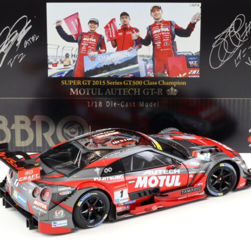 1:18 Ebbro Nissan GT-R Super GT500 2015 Champion Car MOTUL AUTECH #1