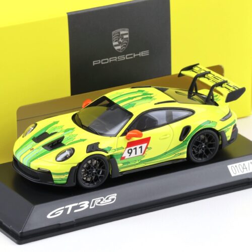 1:43 Spark Porsche 911 992 GT3 RS Coupe Grello yellow/ green WAP DEALER