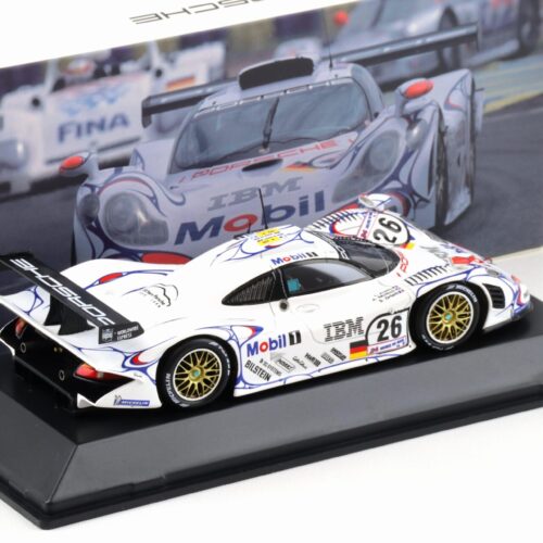1:43 Spark Porsche 911 GT1 Winner Le Mans 1998 Mobil 1 #26 MAP Porsche Museum