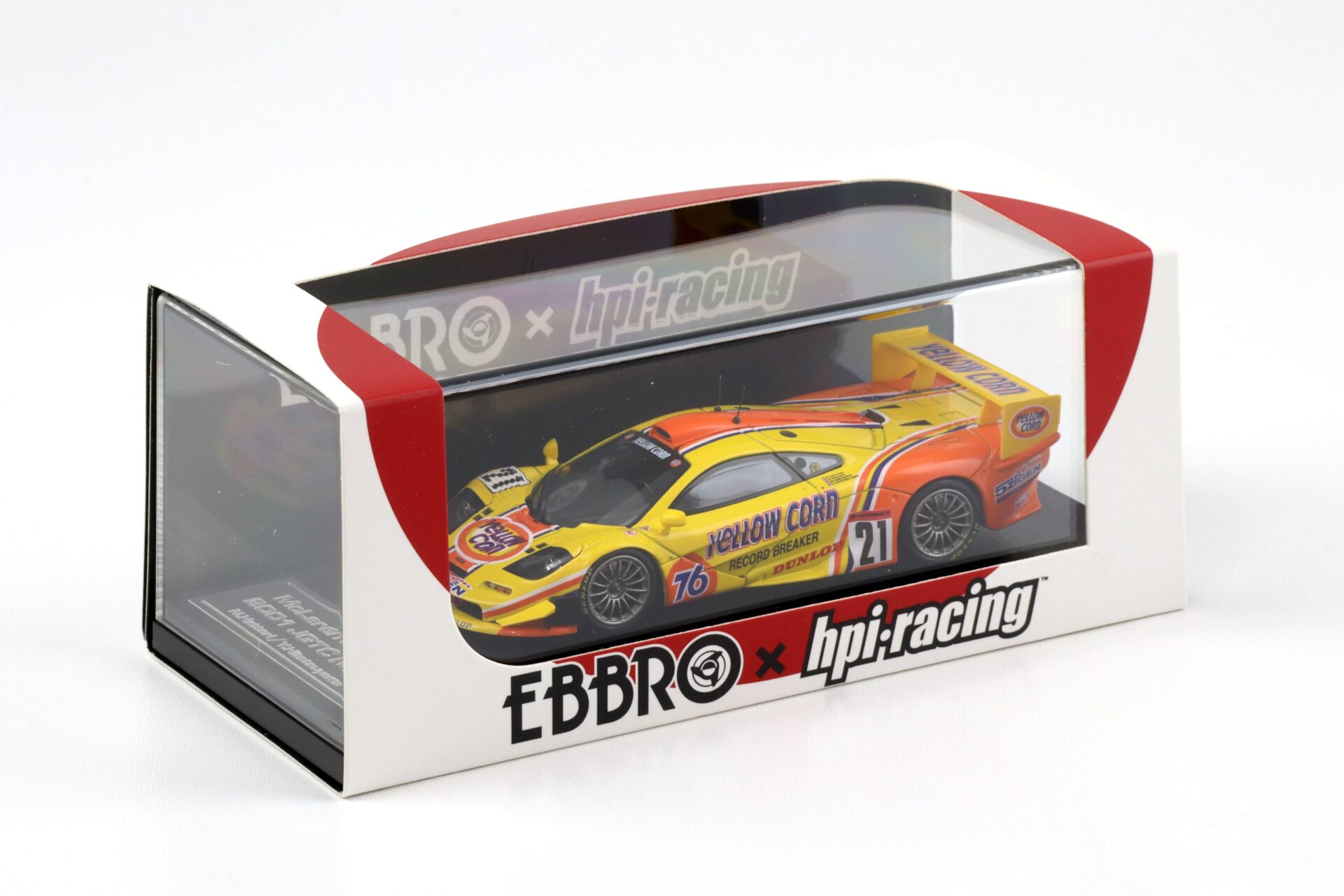 1:43 Ebbro x HPI Racing McLaren F1 GTR 2001 JGTC #21 Hattori/ Hitotsuyama