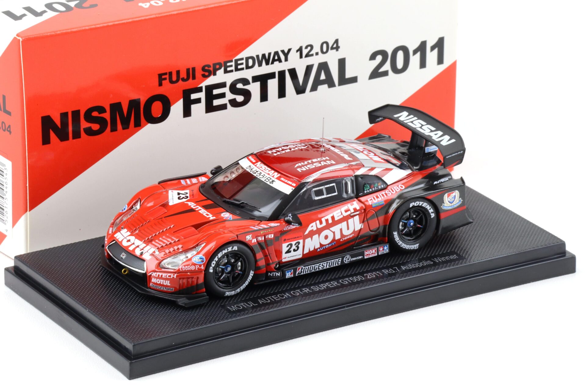 ID 94039 orig.jpg 1:43 Ebbro Nissan GT-R Super GT500 Rd.7 Autopolis Winner 2011 MOTUL AUTECH Nismo Festival