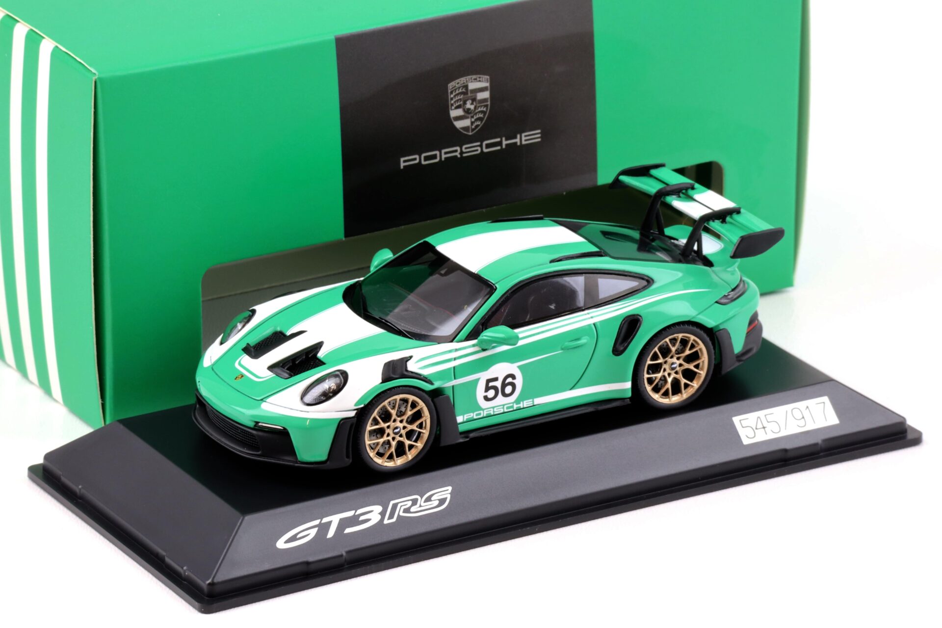ID 94045 orig.jpg 1:43 Spark Porsche 911 992 GT3 RS Coupe #56 green/ white WAP DEALER