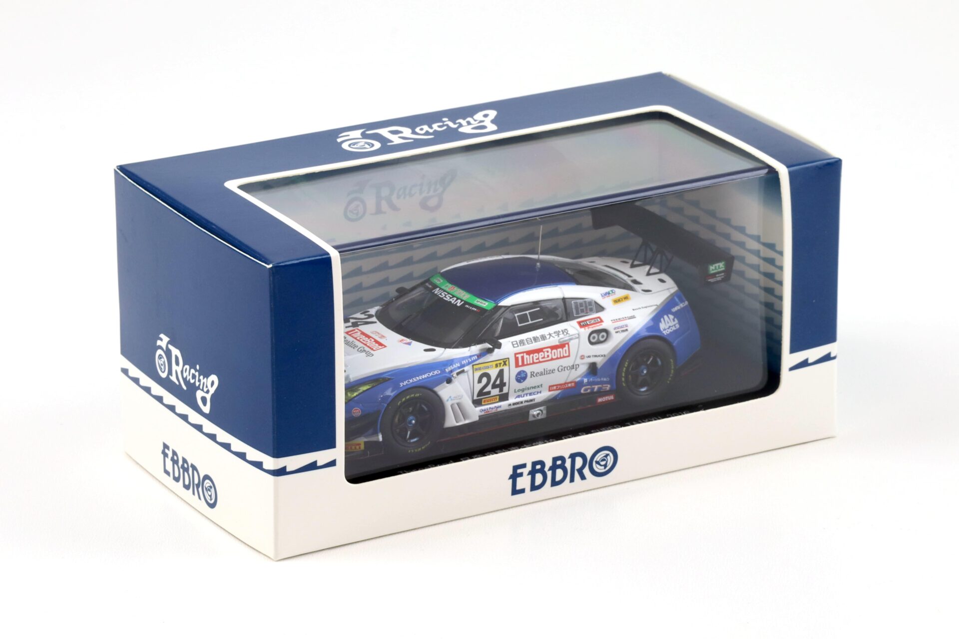 1:43 Ebbro Nissan GT-R R35 Super Taikyu 2017 #1 ThreeBond College GT-R Uchida