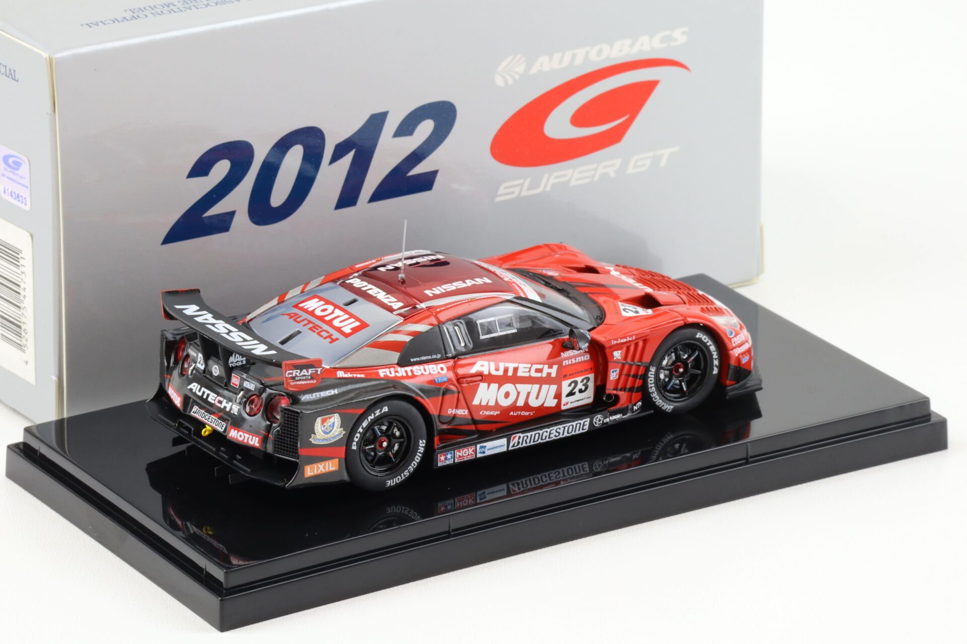 1:43 Ebbro Nissan GT-R Super GT500 MOTUL AUTECH GT-R 2012 #23 Motoyama/ Krumm
