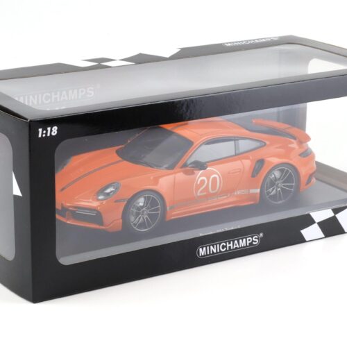 1:18 Minichamps Porsche 911 (992) Turbo S Coupe Sport Design orange 2021