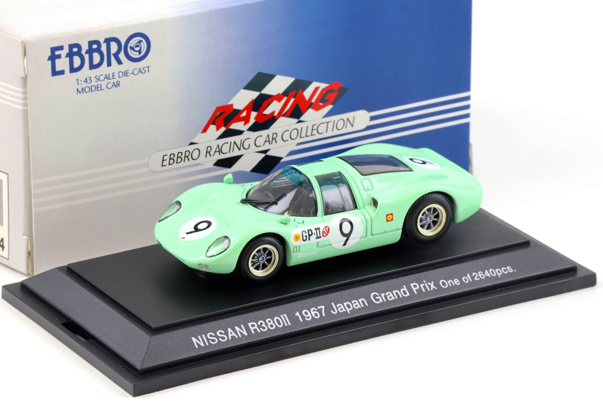 ID 94388 orig.jpg 1:43 Ebbro Nissan R380 II Japan GP 1967 green #9