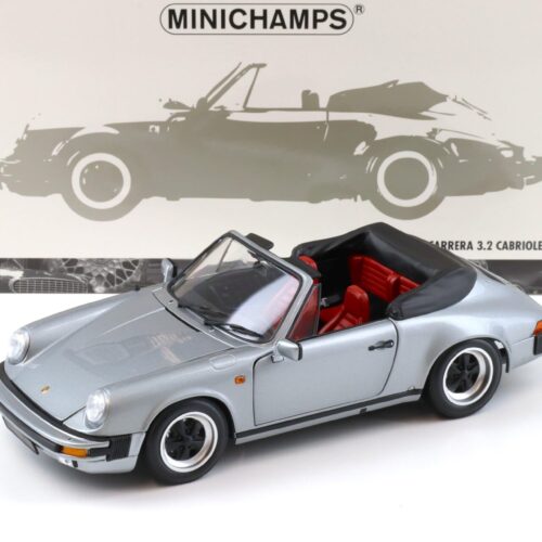 1:18 Minichamps Porsche 911 Carrera 3.2 Cabriolet 1983 grey metallic