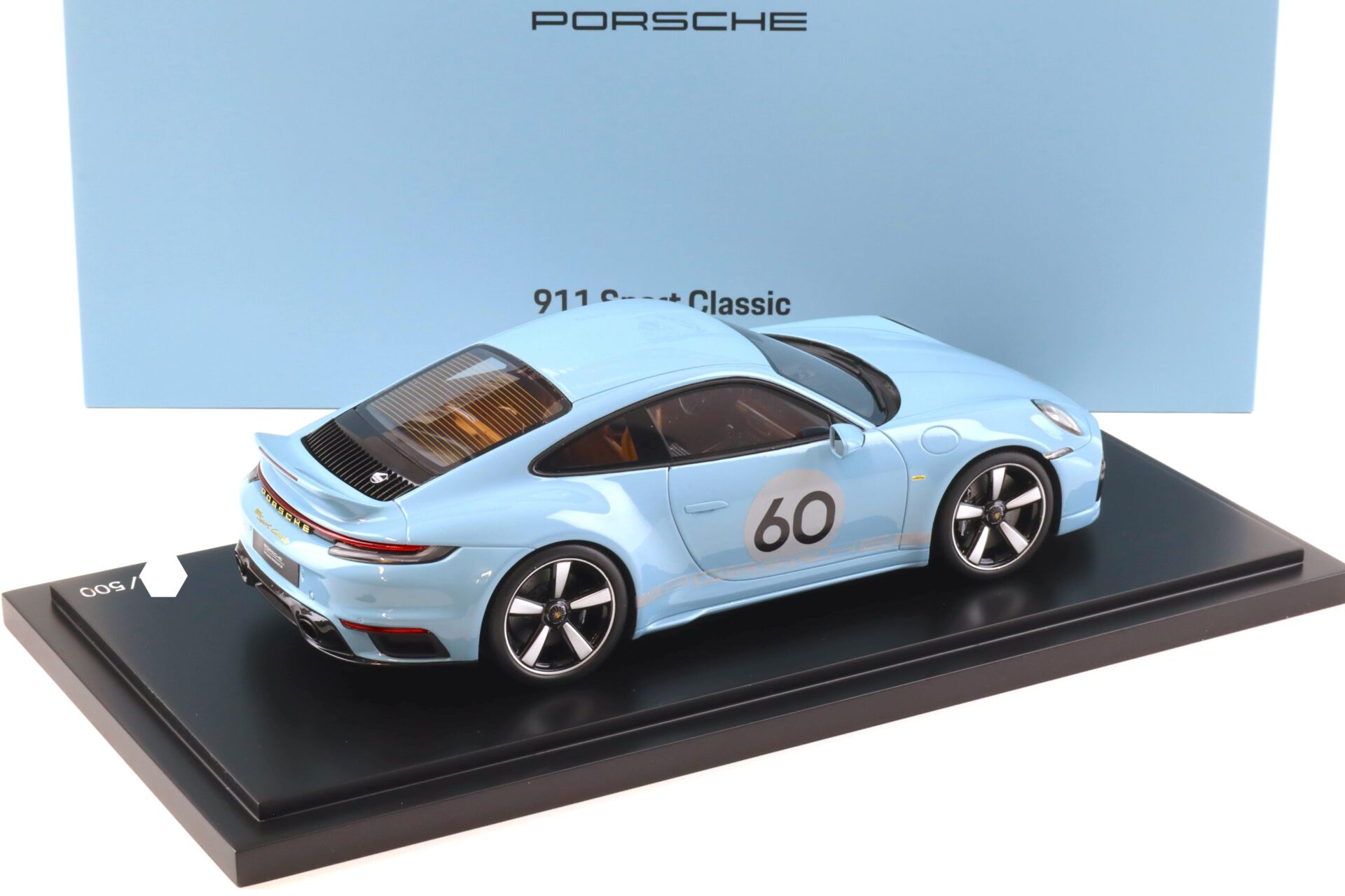 1:18 Spark Porsche 911 (992) Sport Classic Coupe Meissen blue 2022 WAP DEALER