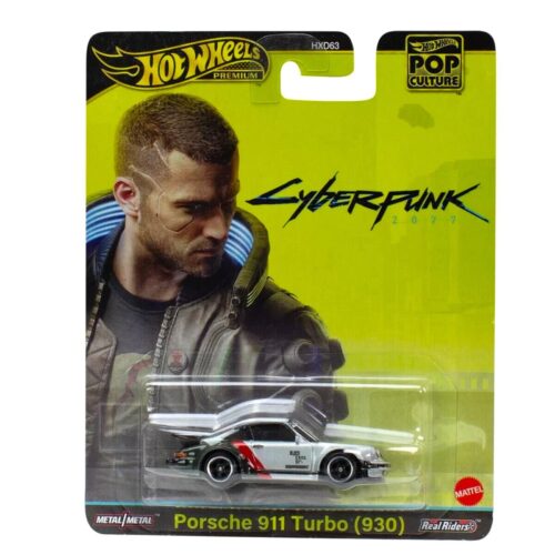 1:64 Hot Wheels 2024 Premium Pop Culture Porsche 911 (930) Turbo Cyberpunk HXD95