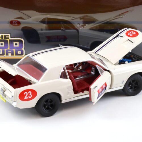 1:18 Greenlight 1967 Ford Mustang Coupe #23 THE MOD SQUAD Thrill Circus by Karnes