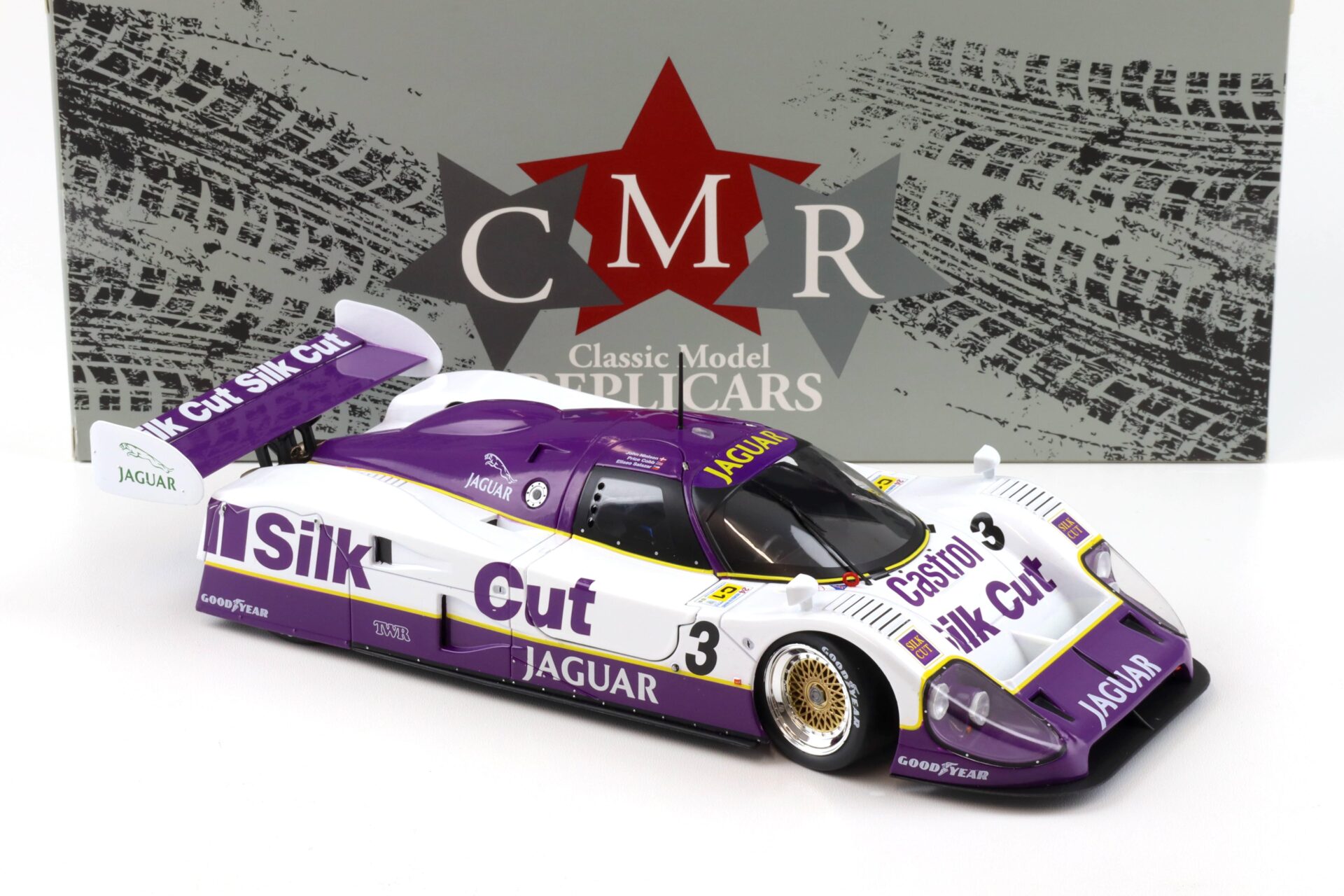 1:18 CMR Jaguar XJR-12 #3 Winner 24h Le Mans 1990 Silk Cut Nielsen, Cobb, Brundle