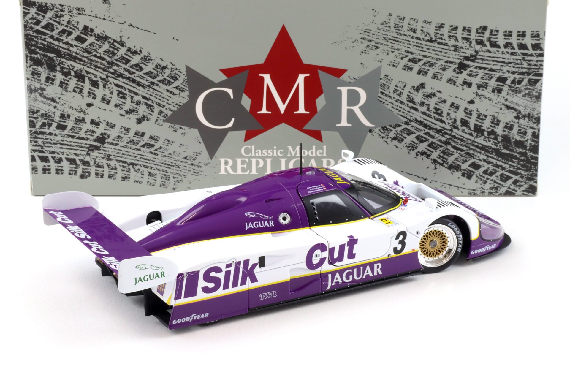 1:18 CMR Jaguar XJR-12 #3 Winner 24h Le Mans 1990 Silk Cut Nielsen, Cobb, Brundle