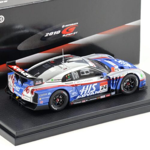 1:43 Ebbro Nissan GT-R Super GT500 HIS ADVAN KONDO 2010 Rd.4 Sepnag #24