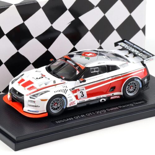1:43 Ebbro Nissan GT-R GT1 R35 Swiss Racing Team 2010 #3 Wendlinger/ Moser