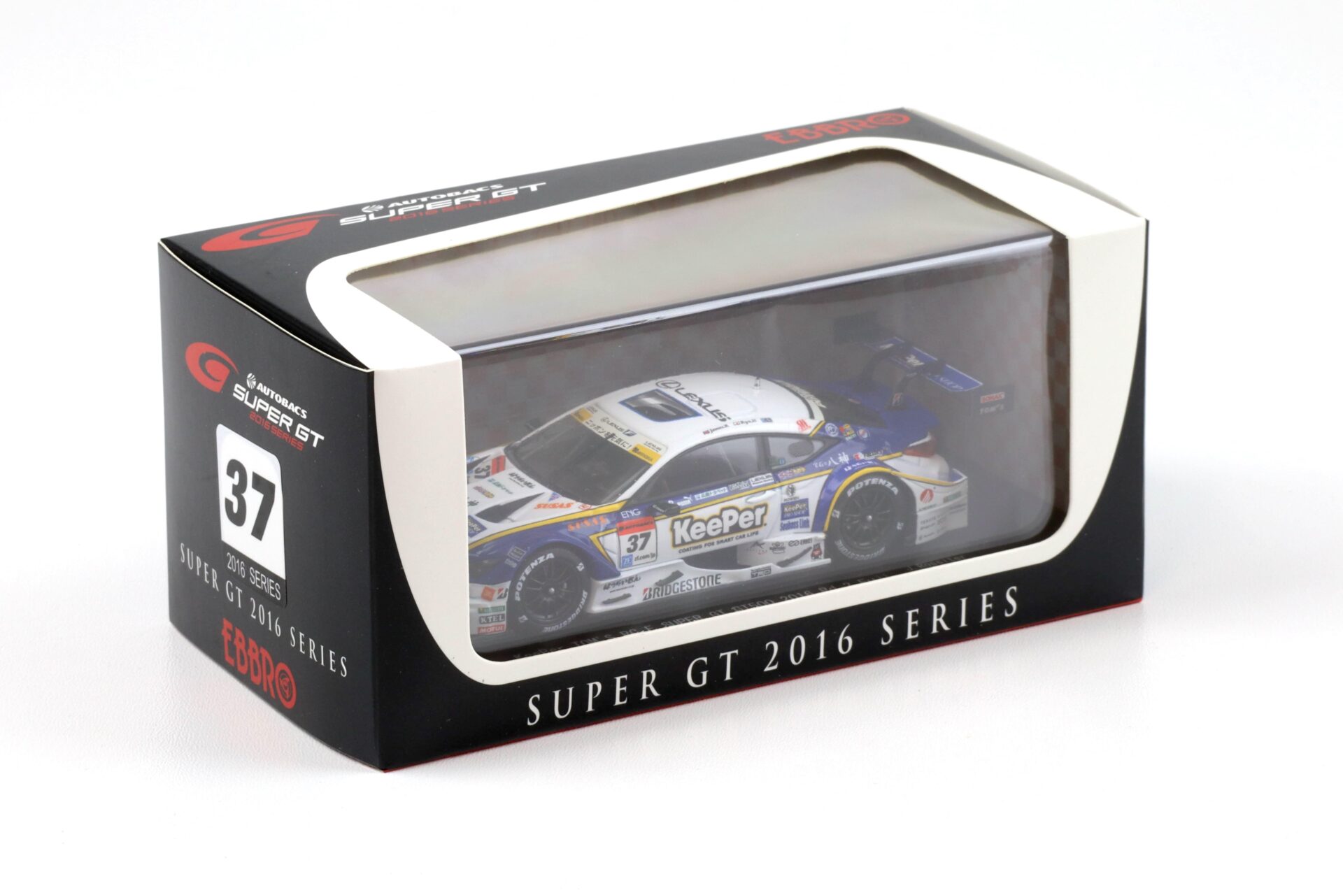 1:43 Ebbro Lexus RC F Super GT500 KeeOer TOM´s RC F 2016 #37 Rd.2 Fuji
