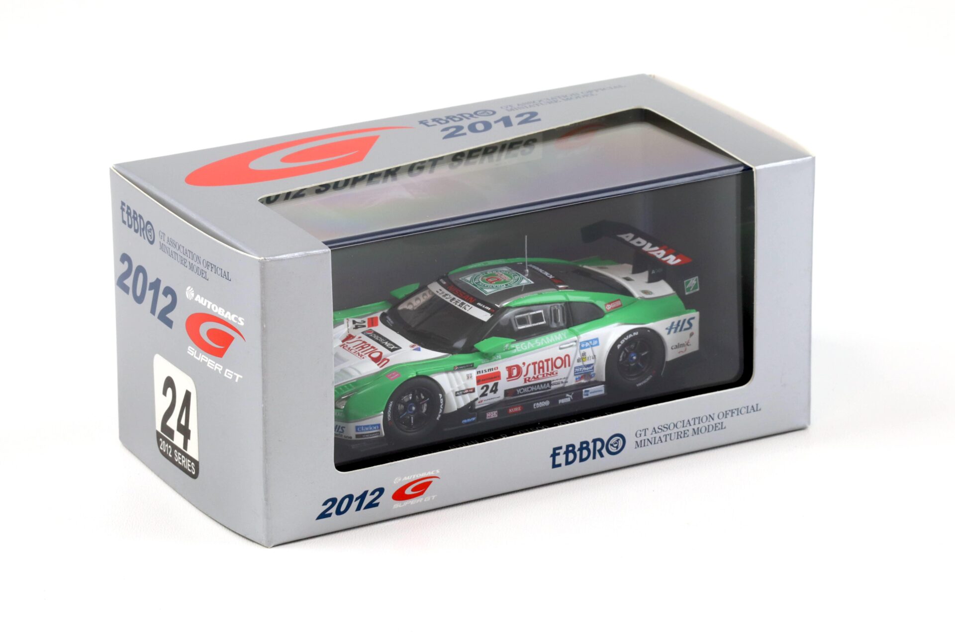 1:43 Ebbro Nissan GT-R Super GT500 D´Station ADVAN GT-R 2012 #24 Low Down Force