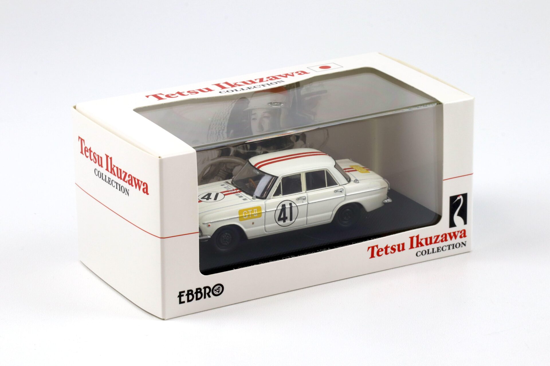 1:43 Ebbro Nissan Prince Skyline GTB 1964 Japan GP #41 white