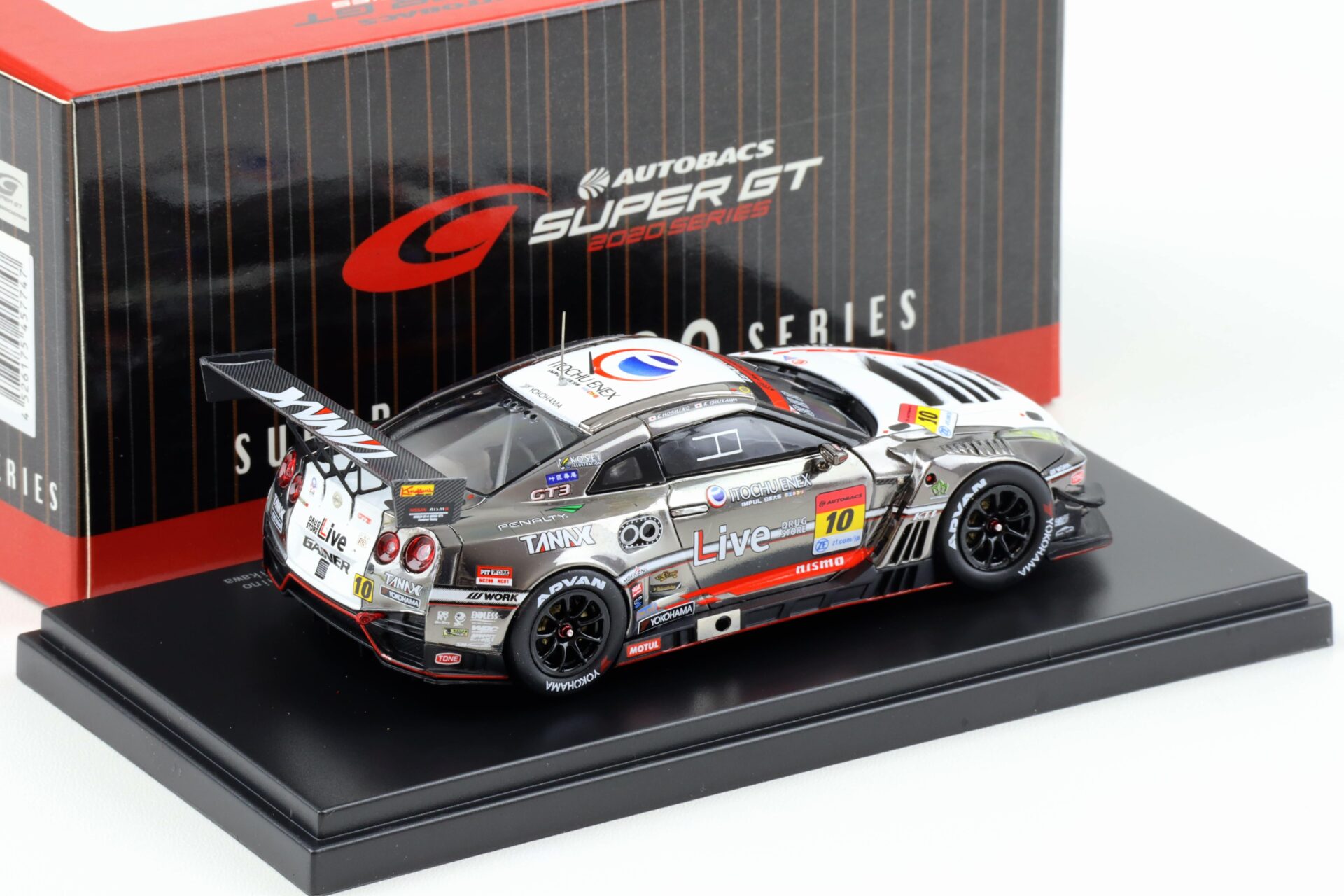1:43 Ebbro Nissan GT-R R35 Super GT300 TANAX ITOCHU ENEX GT-R 2020 #10 Hoshino/ Ishikawa