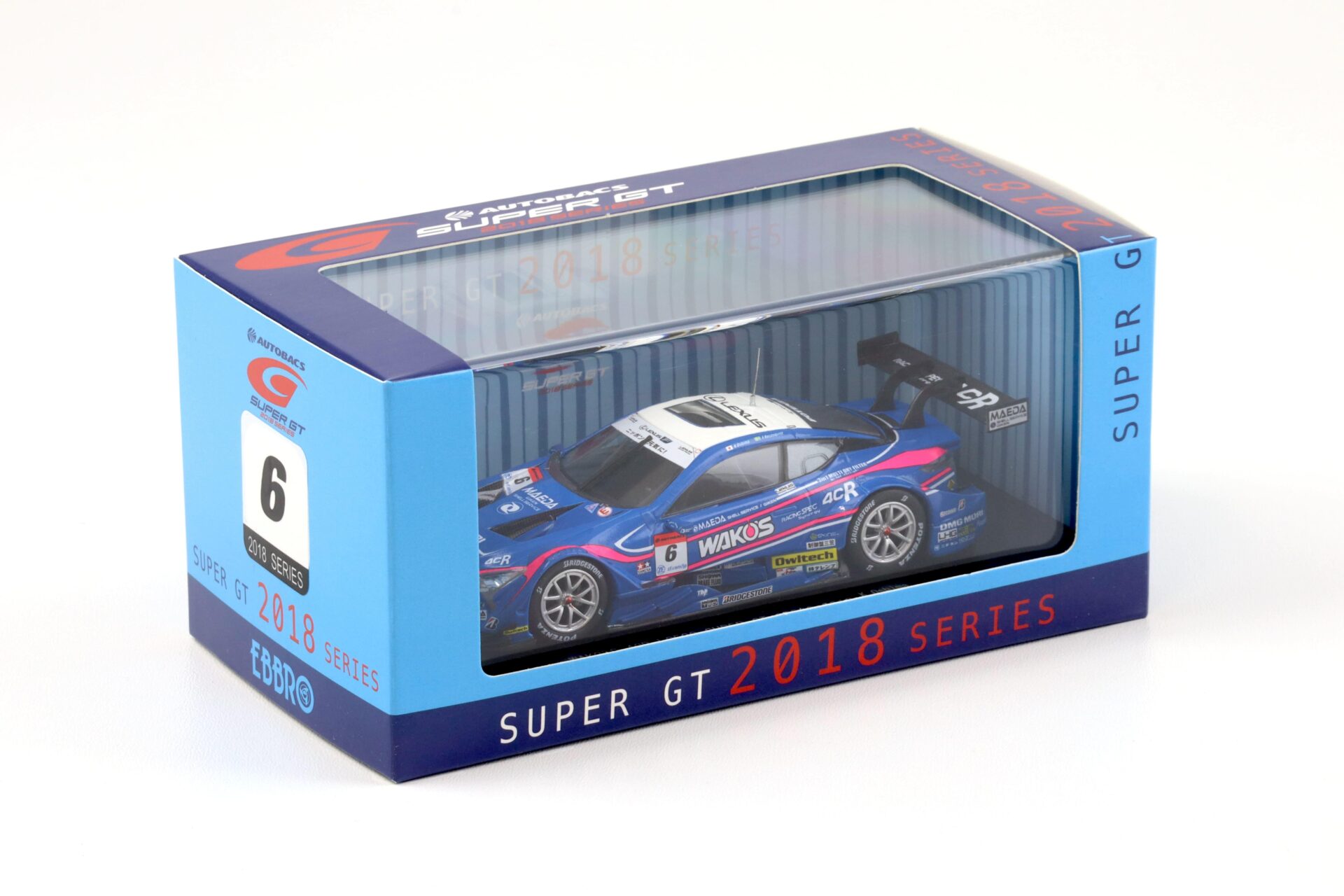 1:43 Ebbro Lexus LC500 Super GT500 WAKO´s 4CR LC500 2018 #6 Oshima/ Rosenqvist
