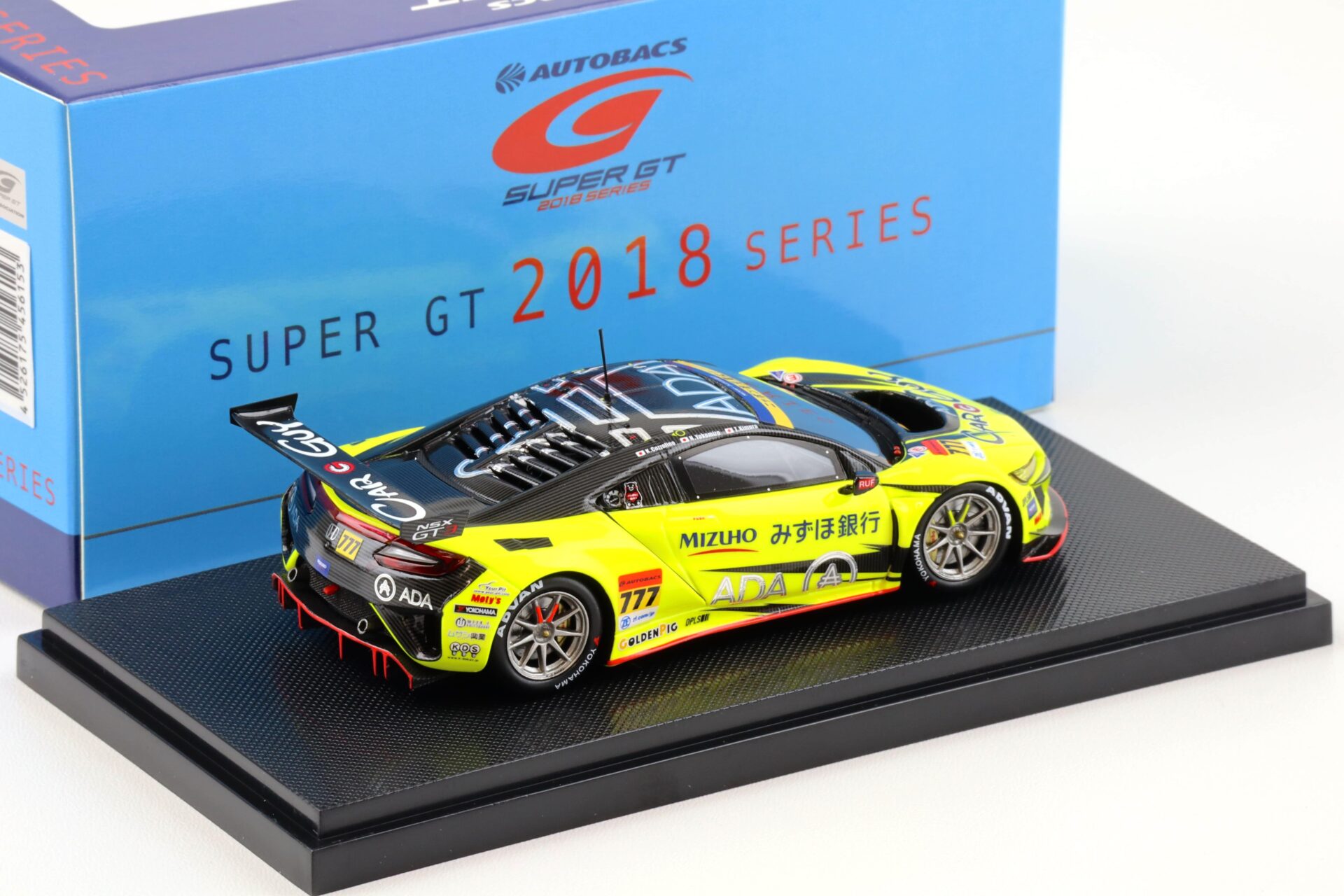 1:43 Ebbro Honda NSX GT3 Super GT300 CARGUY ADA NSX GT3 2018 #777 Kimura/ Yokomizo