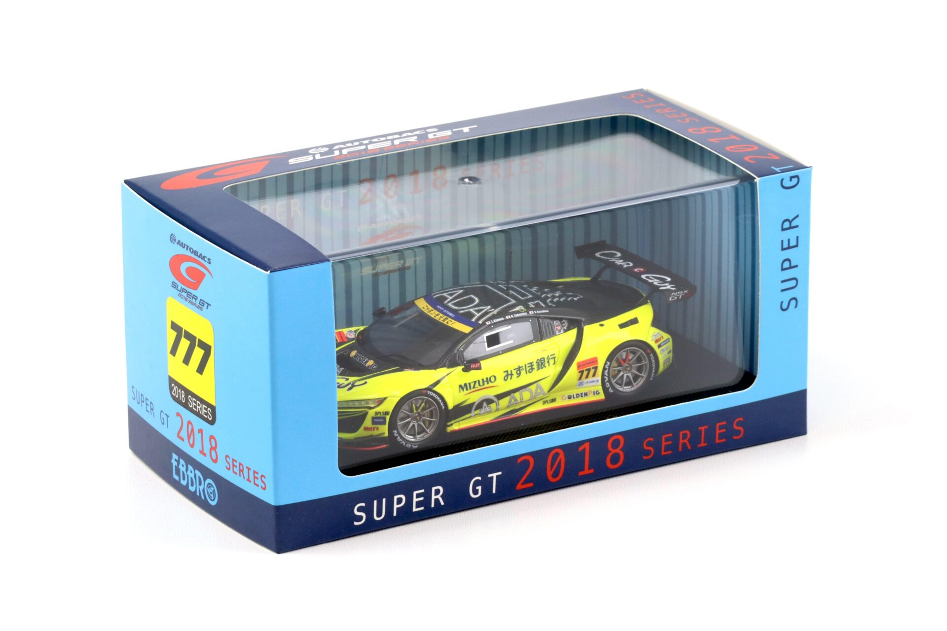 1:43 Ebbro Honda NSX GT3 Super GT300 CARGUY ADA NSX GT3 2018 #777 Kimura/ Yokomizo
